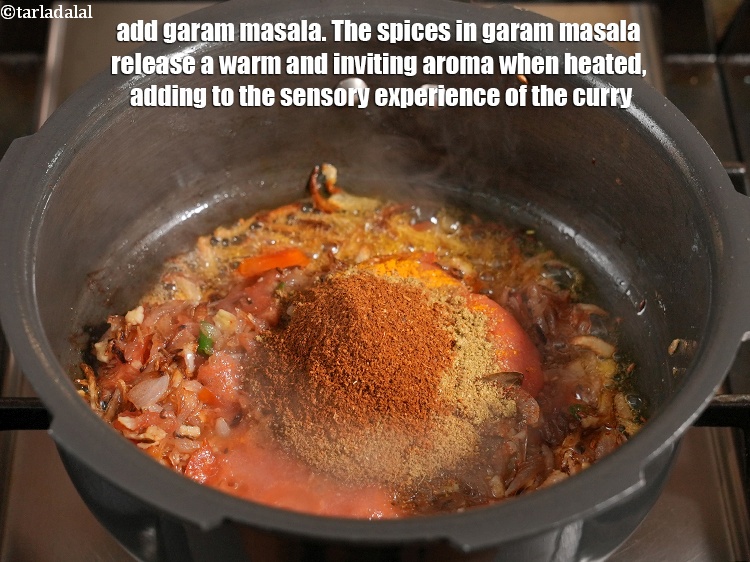 Step 22 – Add &frac12; tsp <a href="https://www.tarladalal.com/glossary-garam-masala-296i">garam masala</a>. The spices in garam masala release a warm and …