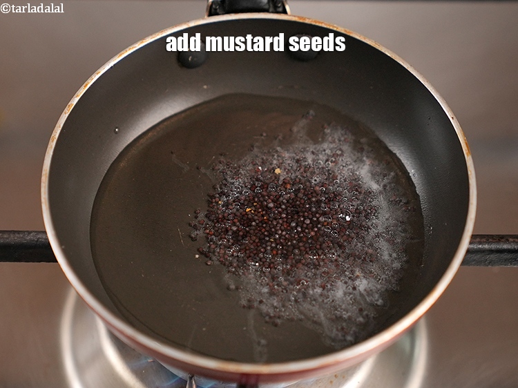Step 30 – Add 1/2 tsp mustard seeds.
