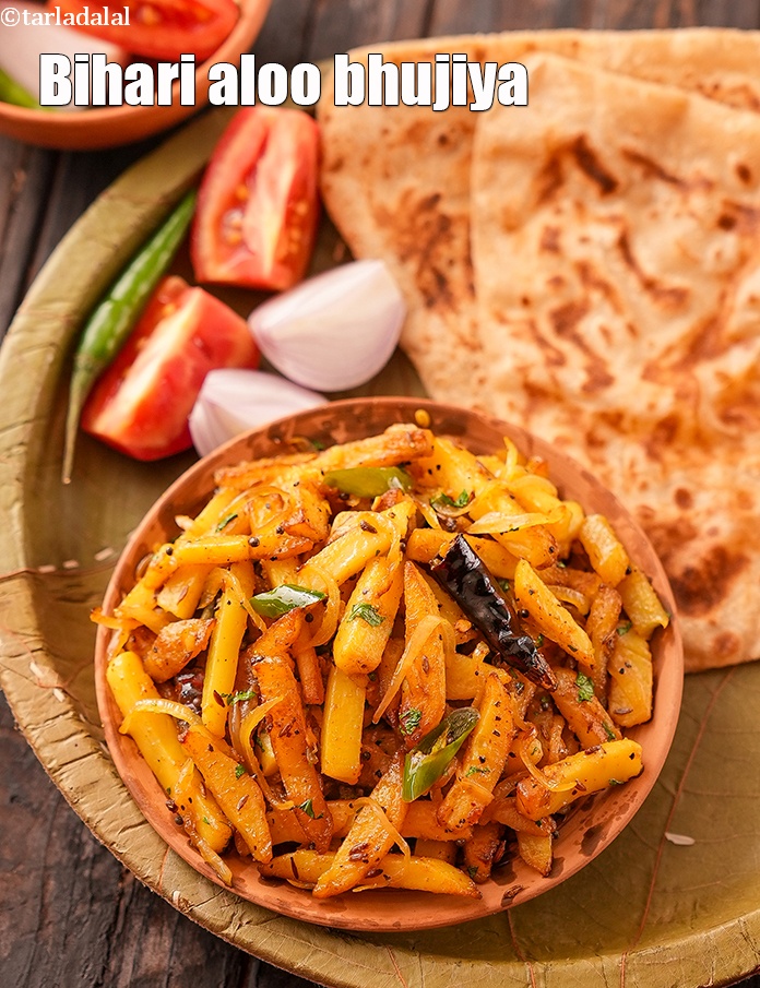 Step 22 – Serve <strong>aloo bhujia sabzi recipe | Bihari aloo bhujiya | crispy aloo fry |</strong> hot …