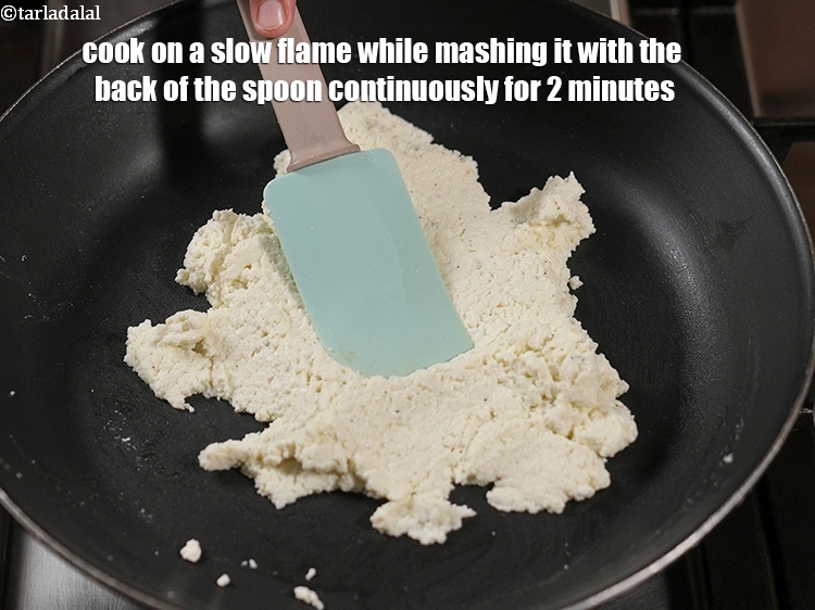 Step 22 – Cook on a slow flame while mashing it with the back of the spoon continuously …