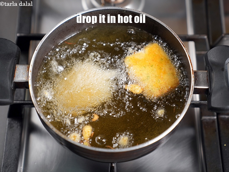 Step 23 – Drop it in hot oil.