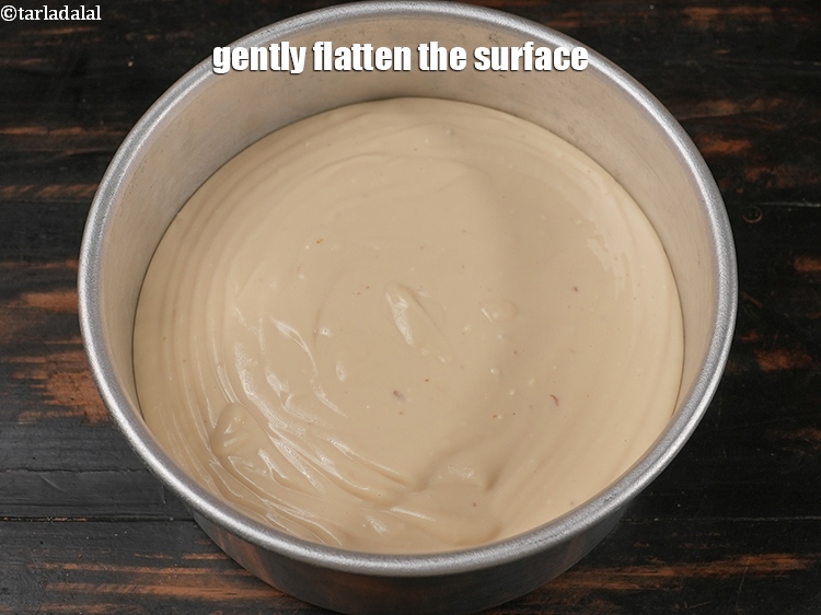 Step 22 – Gently flatten the surface.