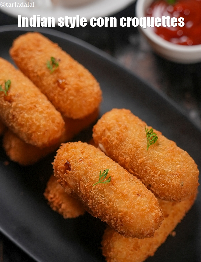 स्टेप 22 – <strong>कॉर्न क्रोकेट्स रेसिपी&nbsp;|&nbsp;भारतीय स्टाइल कॉर्न क्रोकेट्स&nbsp;|&nbsp;कॉर्न और चावल क्रोकेट्स&nbsp;|&nbsp;कॉर्न क्रोकेट्स …