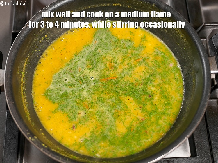 Step 22 – Mix well and cook on a medium flame for 3 to 4 minutes, while stirring …
