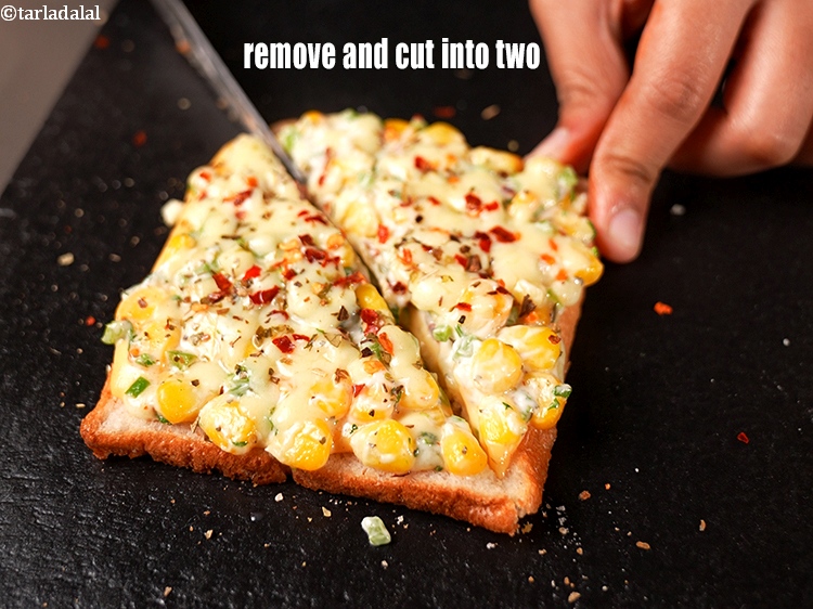 Step 22 – Remove and cut into two.