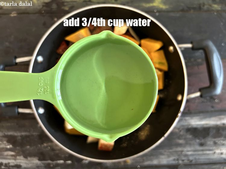 Step 22 – Add 3/4th cup water.