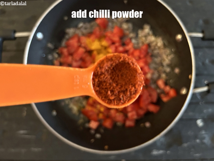 Step 28 – Add&nbsp;<meta charset="UTF-8" />1 tsp&nbsp;<a href="glossary-chilli-powder-red-chilli-powder-339i">chilli powder</a>.