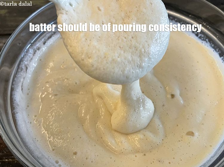 Step 23 – Batter should be of pouring consistency.