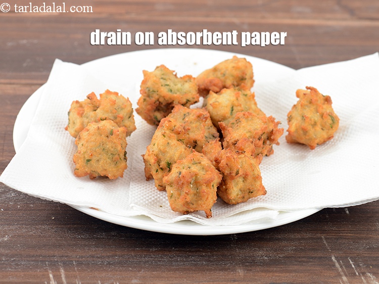 Step 22 – Drain on an absorbent paper.