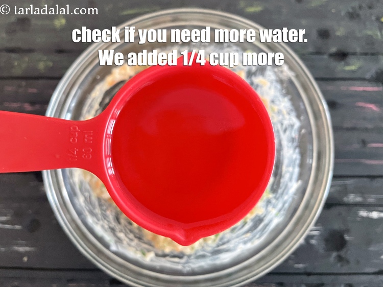Step 23 – Check if you need any water. We added 1/4 cup&nbsp;of water to the batter and …