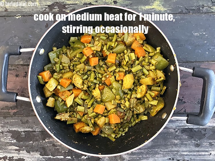 Step 32 – Cook <meta charset="UTF-8" /><strong>Panchmel ki sabzi | 5 vegetable sabzi from Rajasthan, Gujarat | healthy&nbsp;Panchmel …