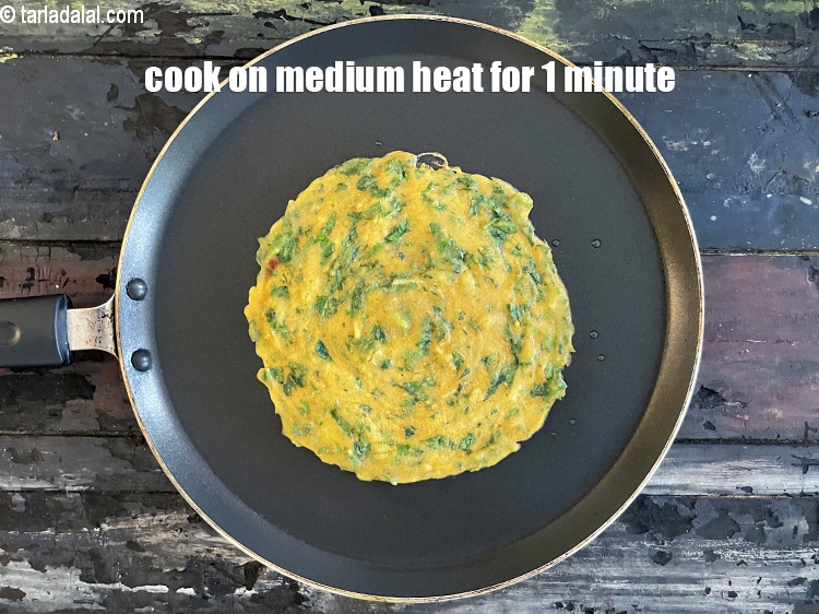 Step 21 – Cook on a medium flame for 1 minute.