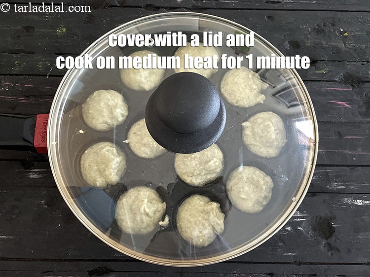 Step 22 – Cover with a lid and cook on a medium flame for 1&nbsp;minute&nbsp;or till they turn …