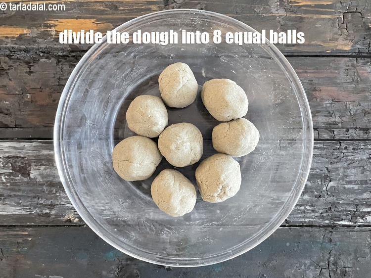 Step 23 – Divide the dough into 8 equal portions.