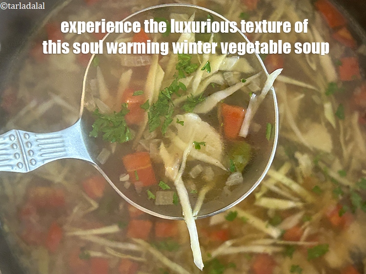 Step 23 – Experience the luxurious texture of this soul-warming winter vegetable soup, a culinary delight for the …