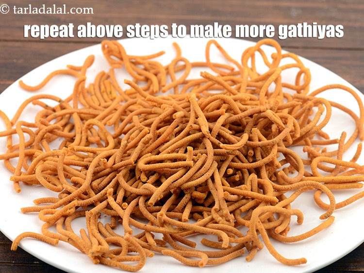 Step 22 – Repeat above steps to make more gathiyas.&nbsp;