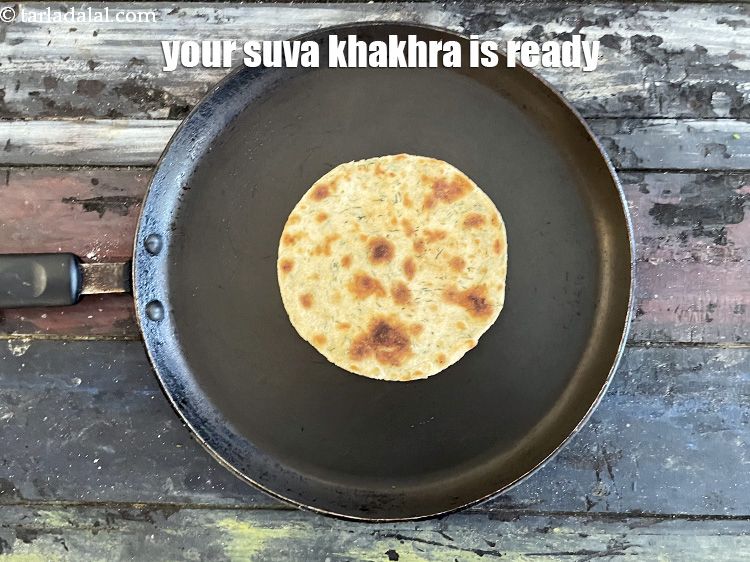 Step 24 – Your&nbsp;<strong>dill khakhra recie | suva khakhra made with whole wheat flour&nbsp;| healthy&nbsp;dill khakhra |</strong>&nbsp;is ready.&nbsp;