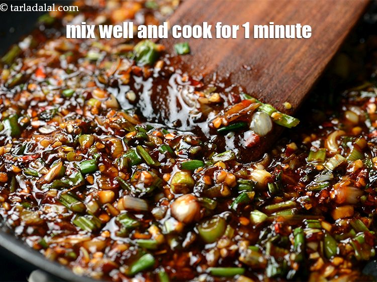 Step 23 – Mix well and cook on a medium flame for 1 minute.