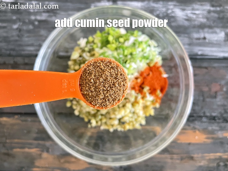 Step 23 – <meta charset="UTF-8" /> Add&nbsp;1 tsp&nbsp;<a href="glossary-cumin-seeds-powder-jeera-powder-zeera-powder-382i">cumin seeds (jeera) powder</a>.