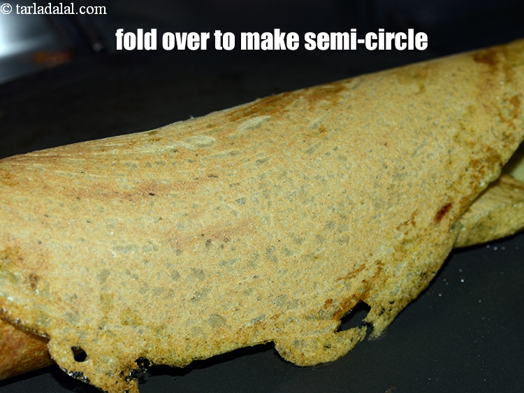 Step 22 – Fold over to make a semi-circle or a roll.