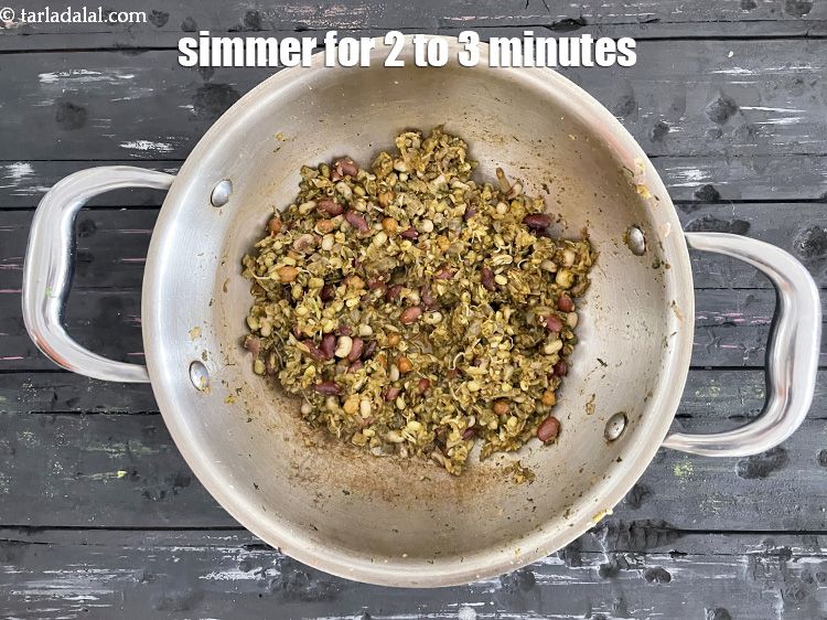 Step 23 – Simmer for 2 to 3 minutes.