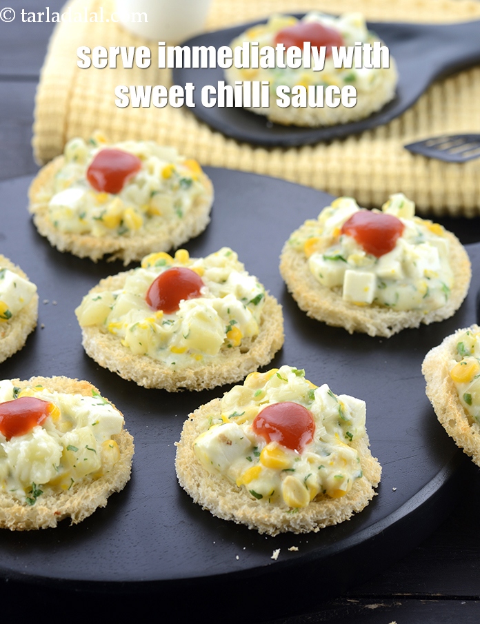 Step 22 – Serve <strong>paneer potato and corn toast recipe | Indian paneer potato sandwich | cheese corn …