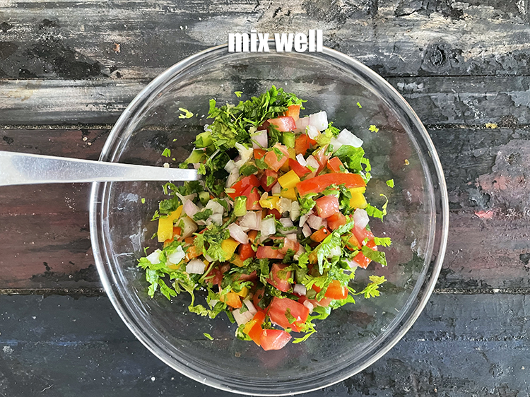 Step 26 – Mix well.