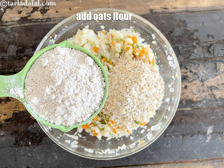 Step 24 – Add&nbsp;<meta charset="UTF-8" />1/2 cup&nbsp;<a href="glossary-oats-flour-oats-atta-2201i">oats flour</a>. See above for step by step recipe on how …