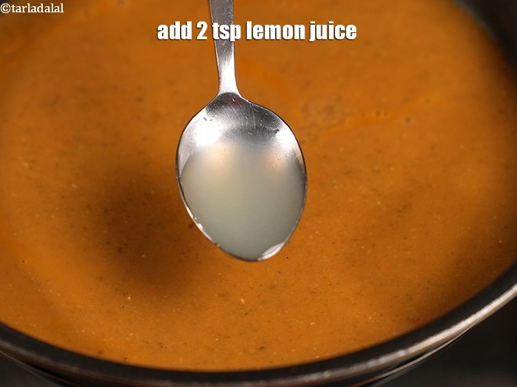 Step 23 – Add&nbsp;<meta charset="UTF-8" />2 tsp&nbsp;<a href="glossary-lemon-juice-numbi-ka-ras-nimbu-ka-juice-471i">lemon juice</a>.