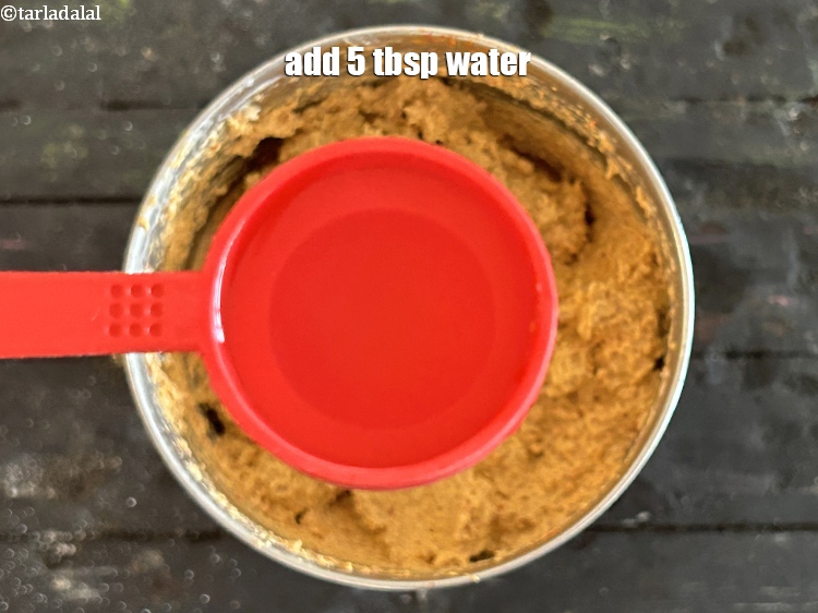 Step 25 – <strong>Add 5&nbsp;tbsp water.</strong>