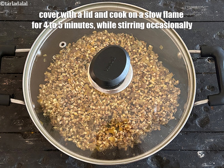Step 24 – Cover with a lid and cook on a slow flame for 4 to 5 minutes, …