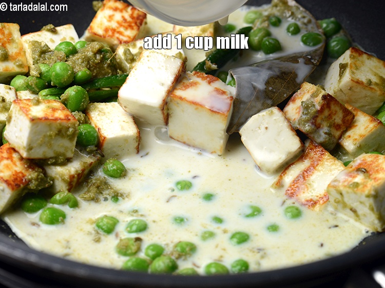 Step 22 – Add 1 cup milk.