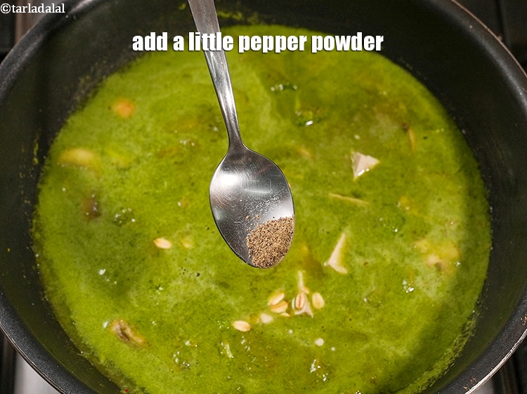 Step 23 – Add a little pepper powder.