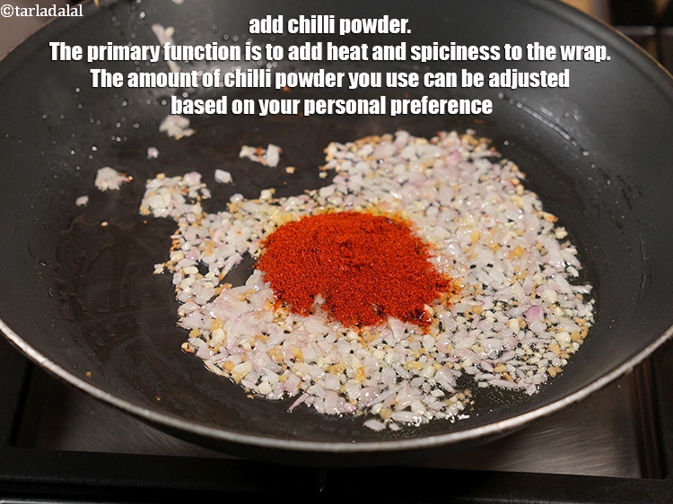 Step 23 – Add 2 tsp <a href="https://www.tarladalal.com/glossary-chilli-powder-red-chilli-powder-339i">chilli powder</a>. The primary function is to add heat and spiciness …