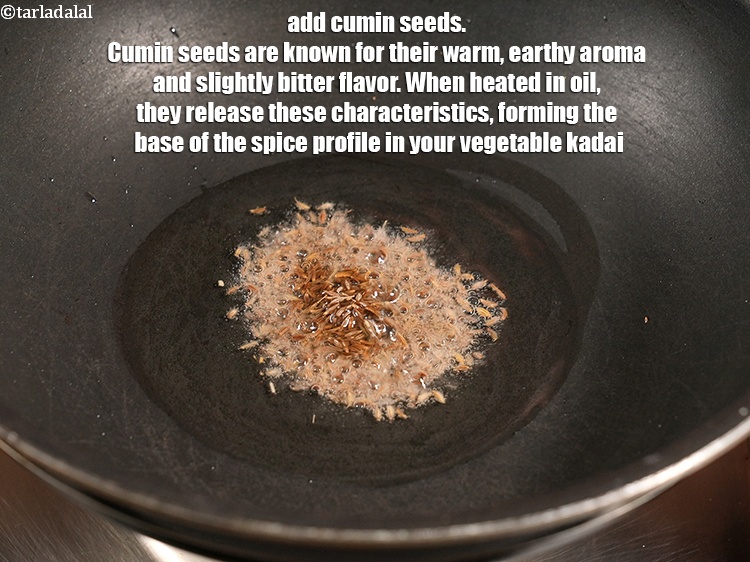 Step 23 – Add &frac12; tsp <a href="https://www.tarladalal.com/glossary-cumin-seeds-jeera-zeera-381i">cumin seeds (jeera)</a>. Cumin seeds are known for their warm, earthy …