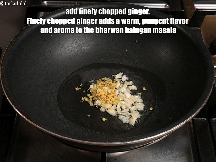 Step 23 – Add 1 tsp finely <a href="https://www.tarladalal.com/glossary-chopped-ginger-786i">chopped ginger (adrak)</a>. Finely chopped ginger adds a warm, pungent …