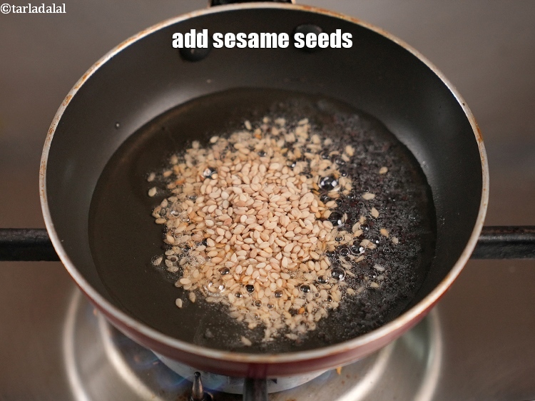 Step 31 – Add 1 tsp sesame seeds.