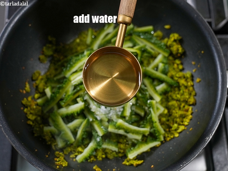 Step 23 – Add &frac14; cup water.
