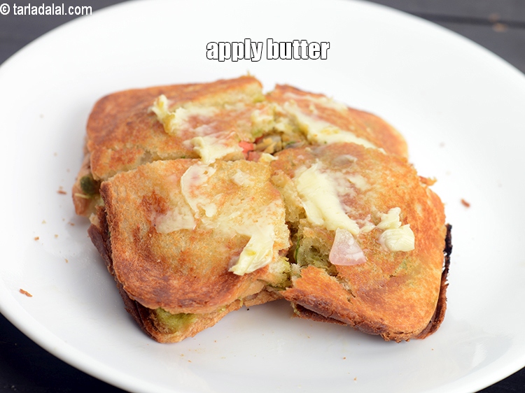 Step 23 – Apply 1 tsp of butter evenly over it.