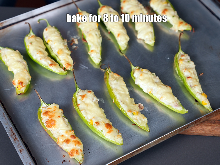Step 22 – Bake in a pre-heated oven at 200&ordm;C (400 &ordm;F) for 8 to 10 minutes.&nbsp;