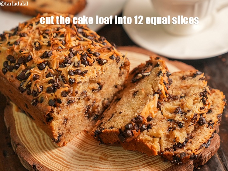 Step 23 – Cut the cake loaf into 12 equal slices.