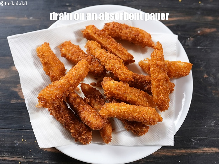 Step 23 – Drain on an absorbent paper.