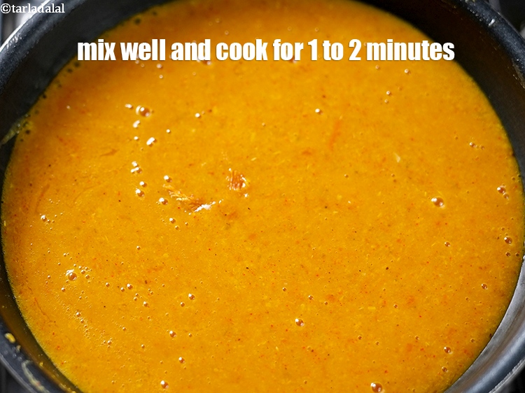 Step 23 – Mix well using a whisk and cook on a medium flame for 1 to 2 …