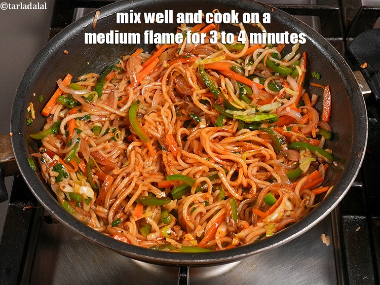 Step 23 – Mix well and cook on a medium flame for 3 to 4 minutes, while stirring …