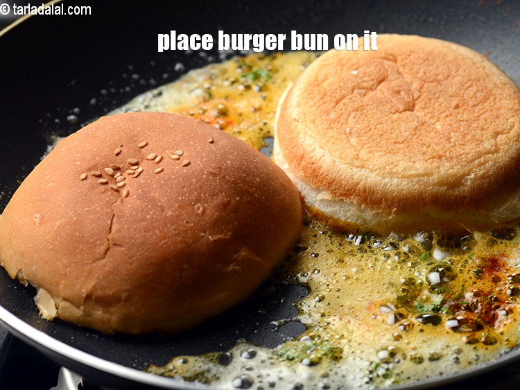 Step 23 – Place the burger bun&nbsp;on it.