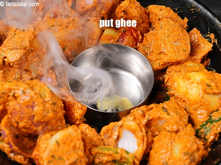 Step 24 – Put ghee over it.