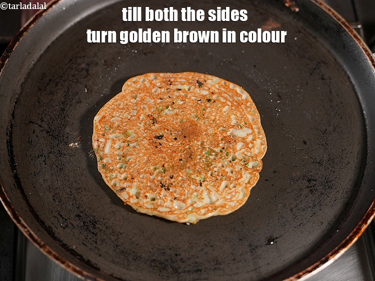 Step 22 – Till both the sides turn golden brown in colour.