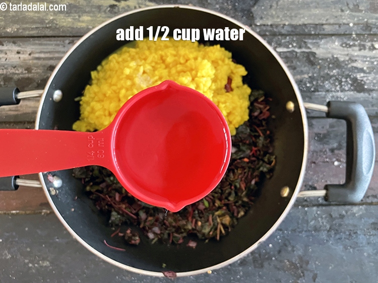 Step 36 – Add <strong>1/2 cup water.</strong>