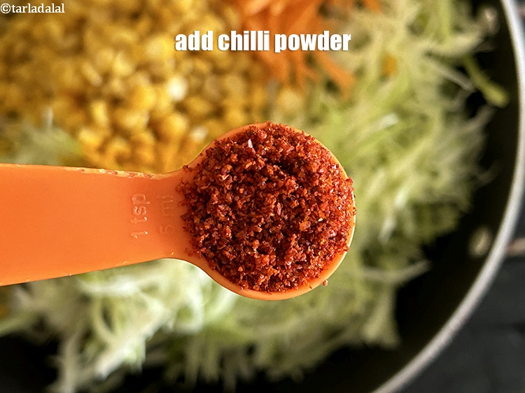 Step 24 – Add <meta charset="UTF-8" />1 tsp&nbsp;red&nbsp;<a href="glossary-chilli-powder-red-chilli-powder-339i">chilli powder</a>.