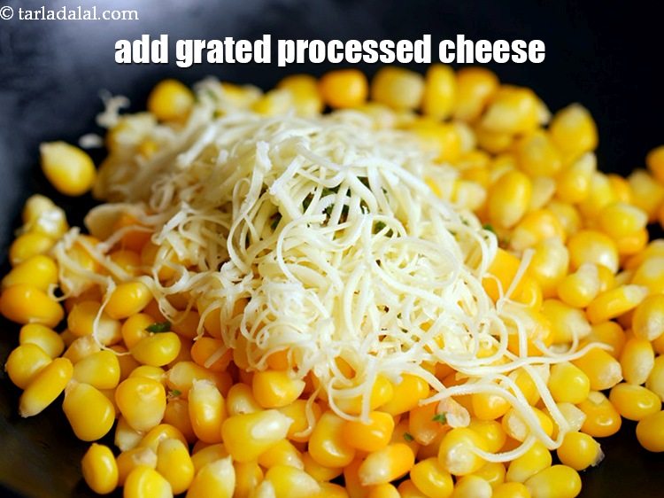 Step 32 – Add &frac14; cup grated cheese.